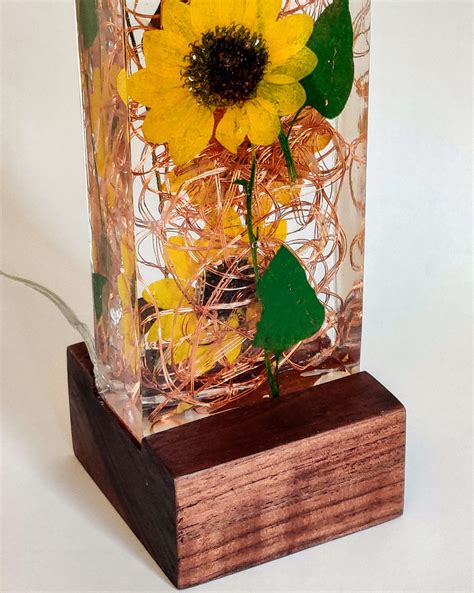 sunflower in resin|sunflower in epoxy resin.